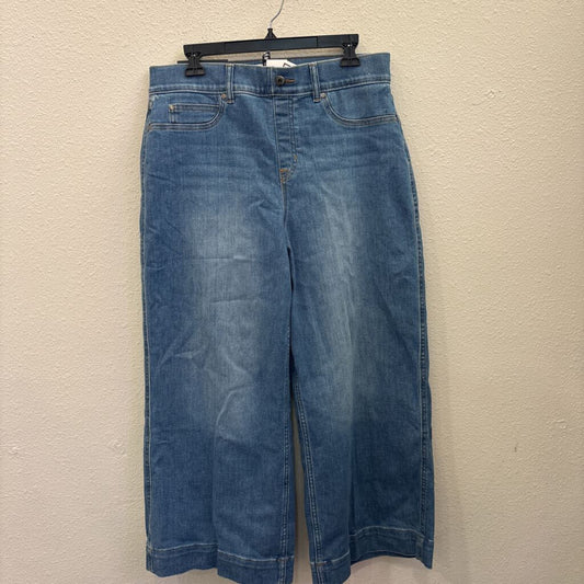 SPANX,DENIM WIDE LEG CROP,BLUE,XL