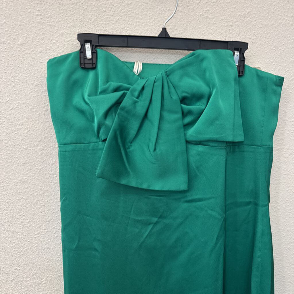 LILLY PULITZER,NWT SILKY BOW STRAPLESS DRESS ,GRN,10