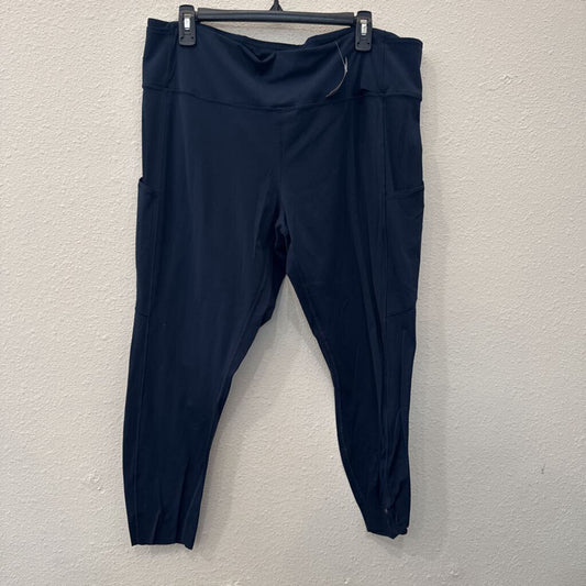LULULEMON,LULU ANKLE CROP LEGGING ,NVY,18