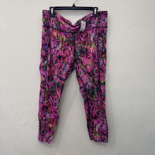 LULULEMON,LULU ANKLE CROP LEGGING ,RAINBOW,18