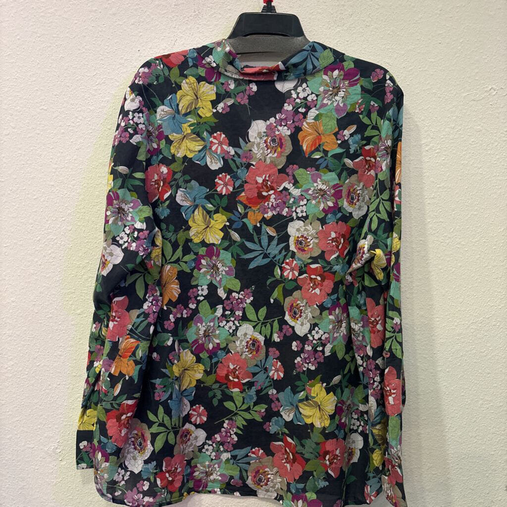 JOHNNY WAS,LONGSLV BU TOP,MULTI,XL