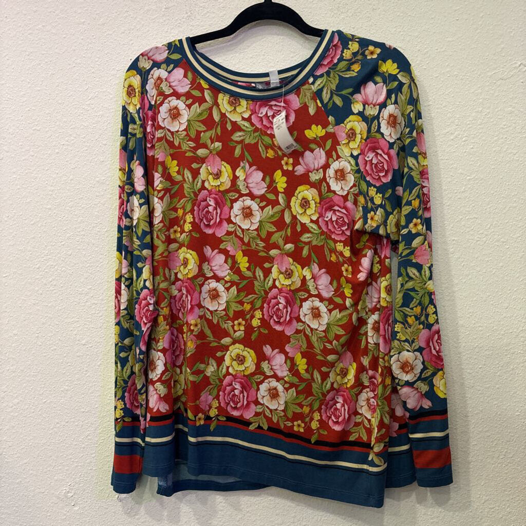 JOHNNY WAS,LONGSLV TOP,MULTI,L
