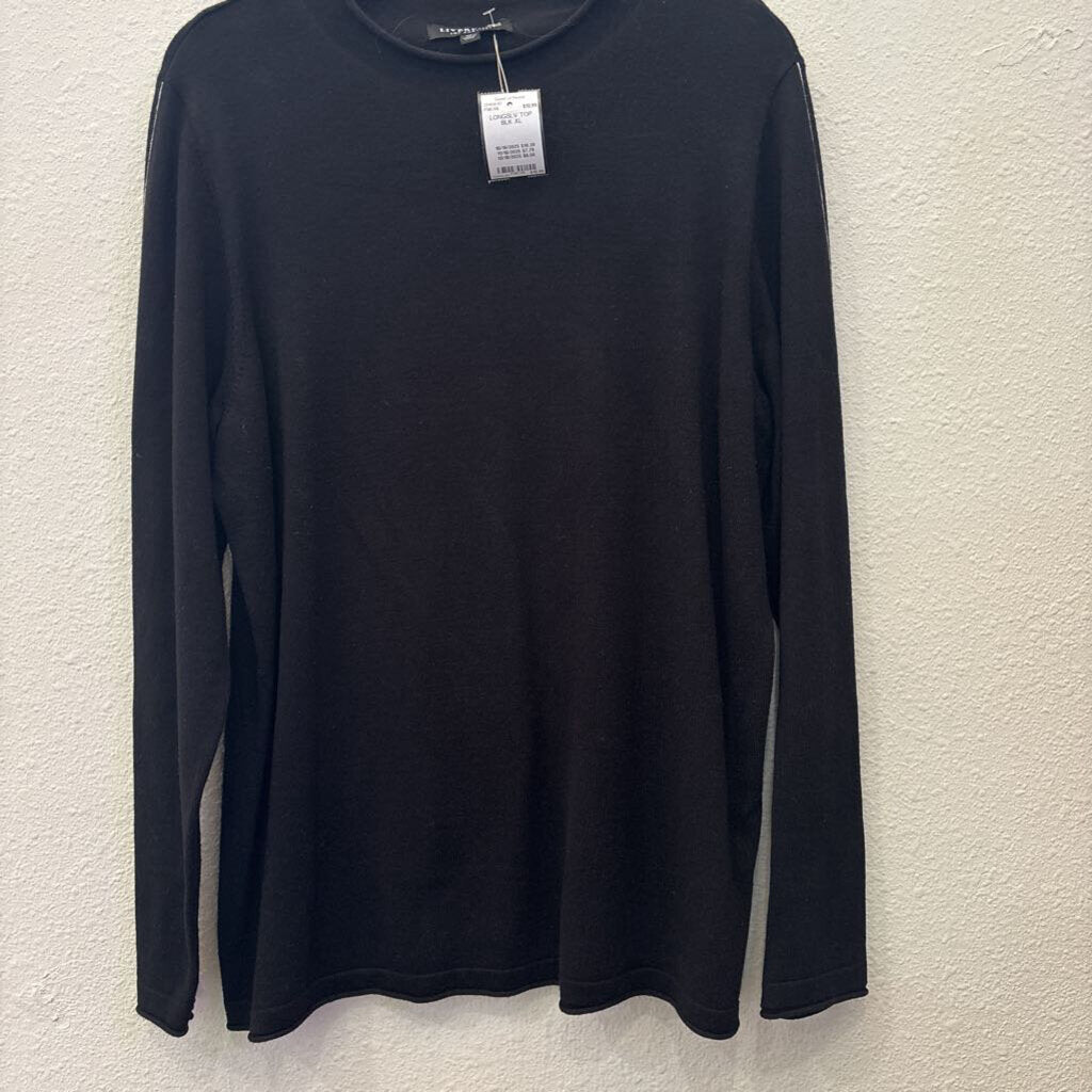 LIVERPOOL,LONGSLV TOP,BLK,XL