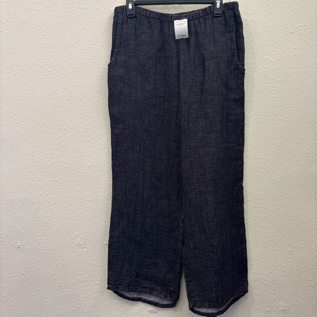 FLAX,100% LINEN PANT ,GRY ,6P