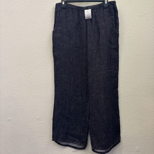 FLAX,100% LINEN PANT ,GRY ,6P