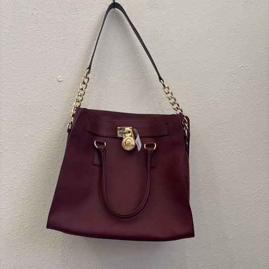 MK,TOTE PURSE,MAROON