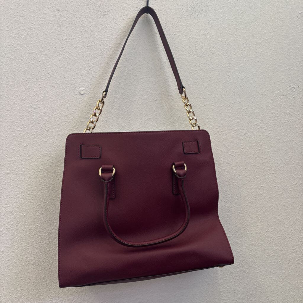 MK,TOTE PURSE,MAROON