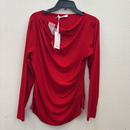 GRACE KARIN,LONGSLV TOP,RED,XL