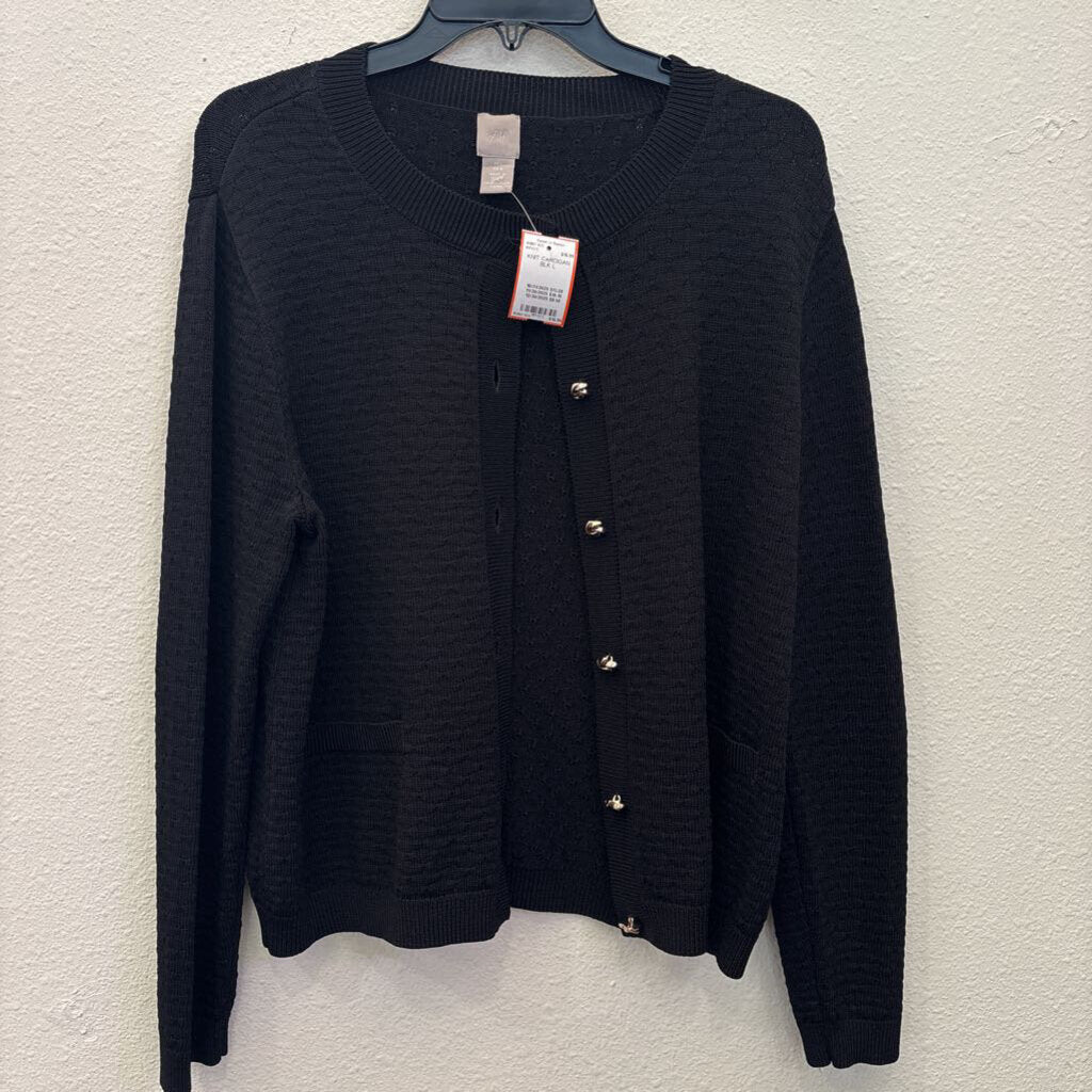 H&M,KNIT CARDIGAN,BLK,L