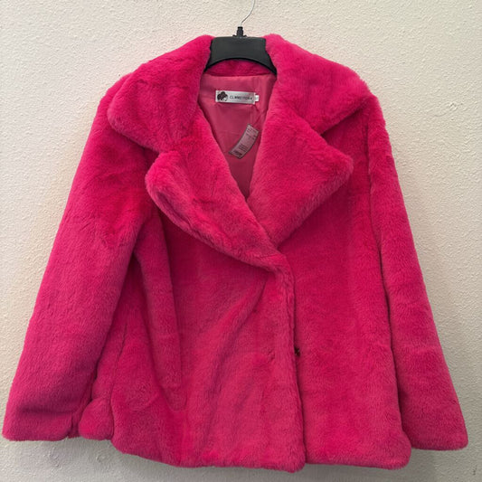 CLMMEIYUAN,FUR COAT,PINK,XL