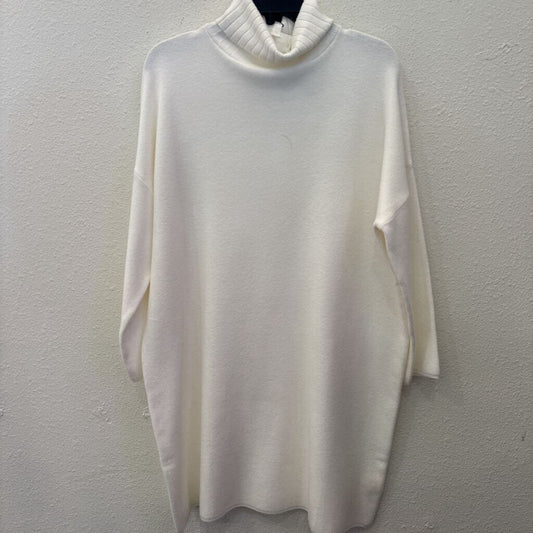 POMANDER,SWEATER DRESS,WHT,XL