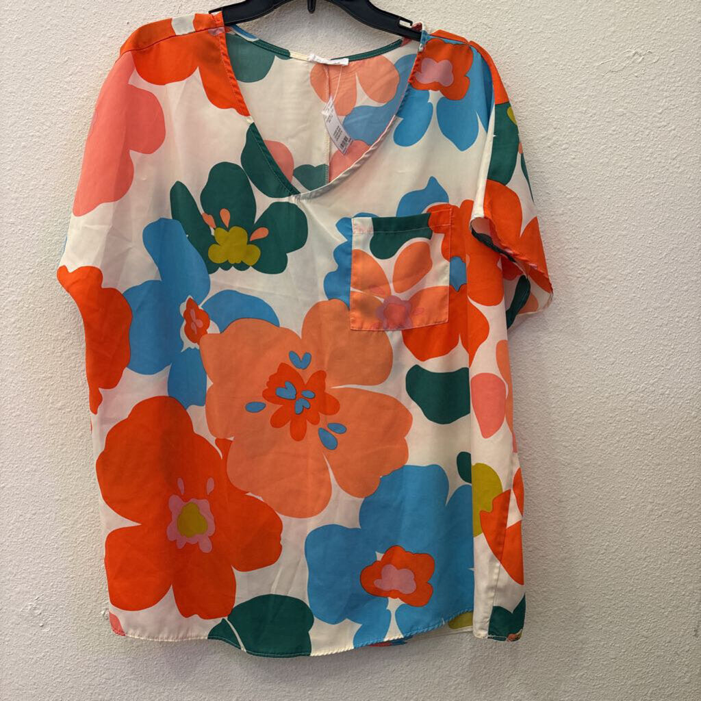 GEEGEE,SHORTSLV TOP,MULTI,M