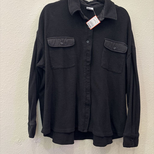 WAFFLE SHACKET,BLK,L