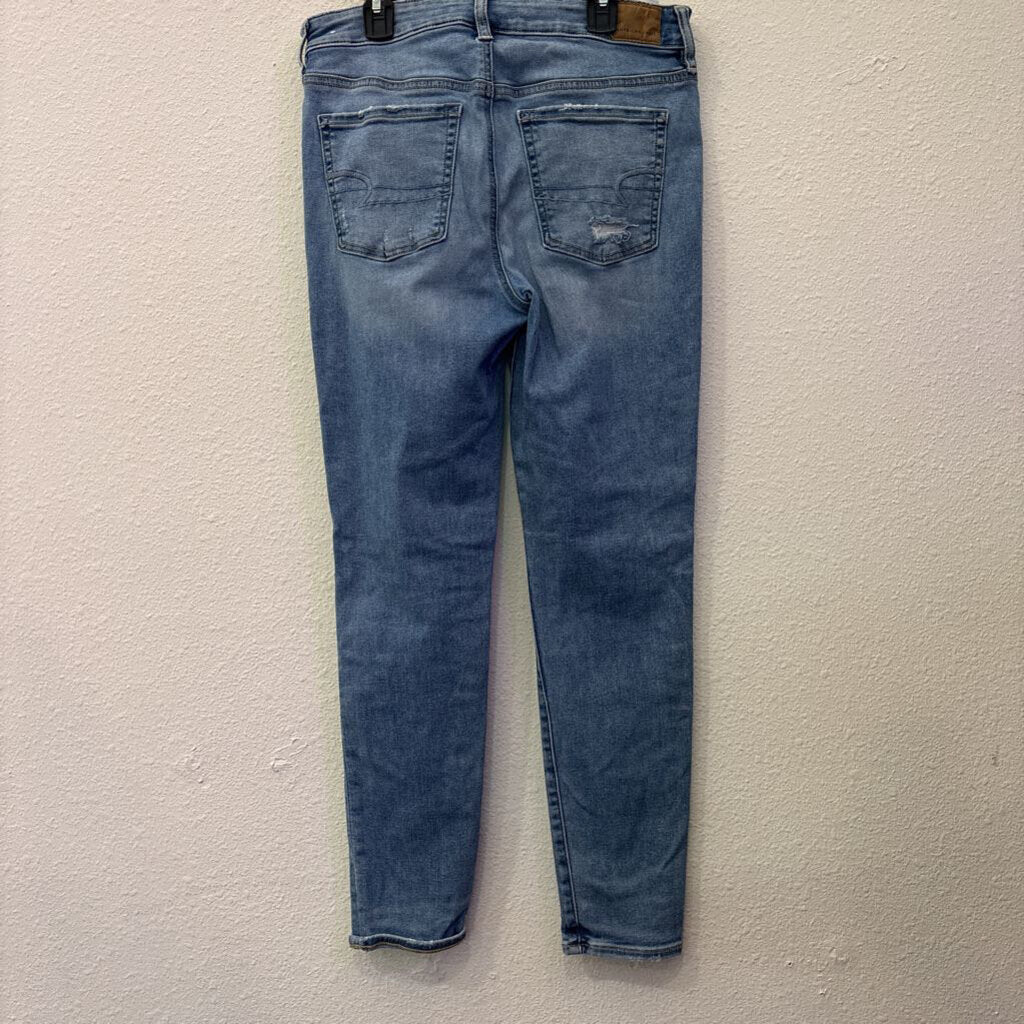 AMERICAN EAGLE,DENIM HIGHRISE ,BLUE,10