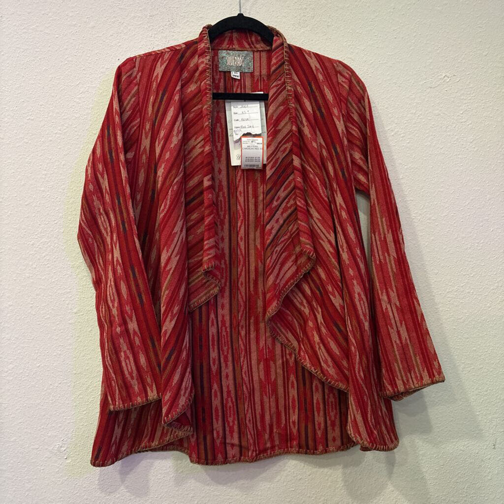 SILVERADO,WESTERN CARDIGAN,RED,XS
