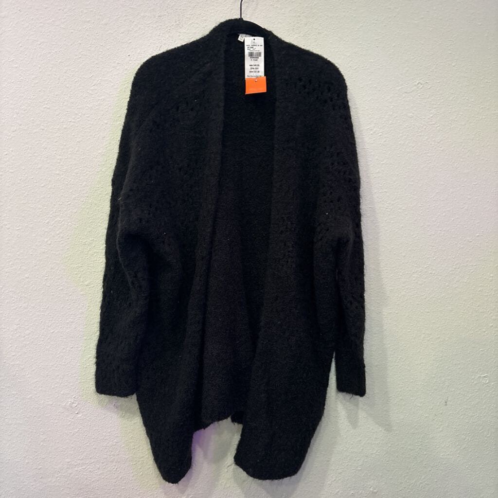 BKE,FUZZY CARDIGAN,BLK,XS