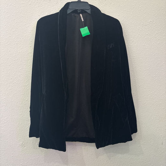 FREE PEOPLE,VELVET BLAZER,BLK,XS
