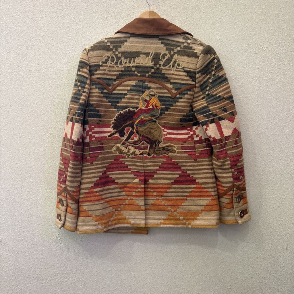 DOUBLE D RANCH,SERAPE EMBROIDERED BLAZER ,MULTI ,XS