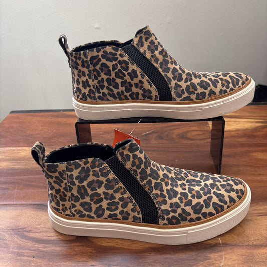 TOMS,ANIMAL PRINT BOOTS,BLK,9