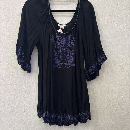 KRISTA LEE,LONGSLV TOP,BLK,XL