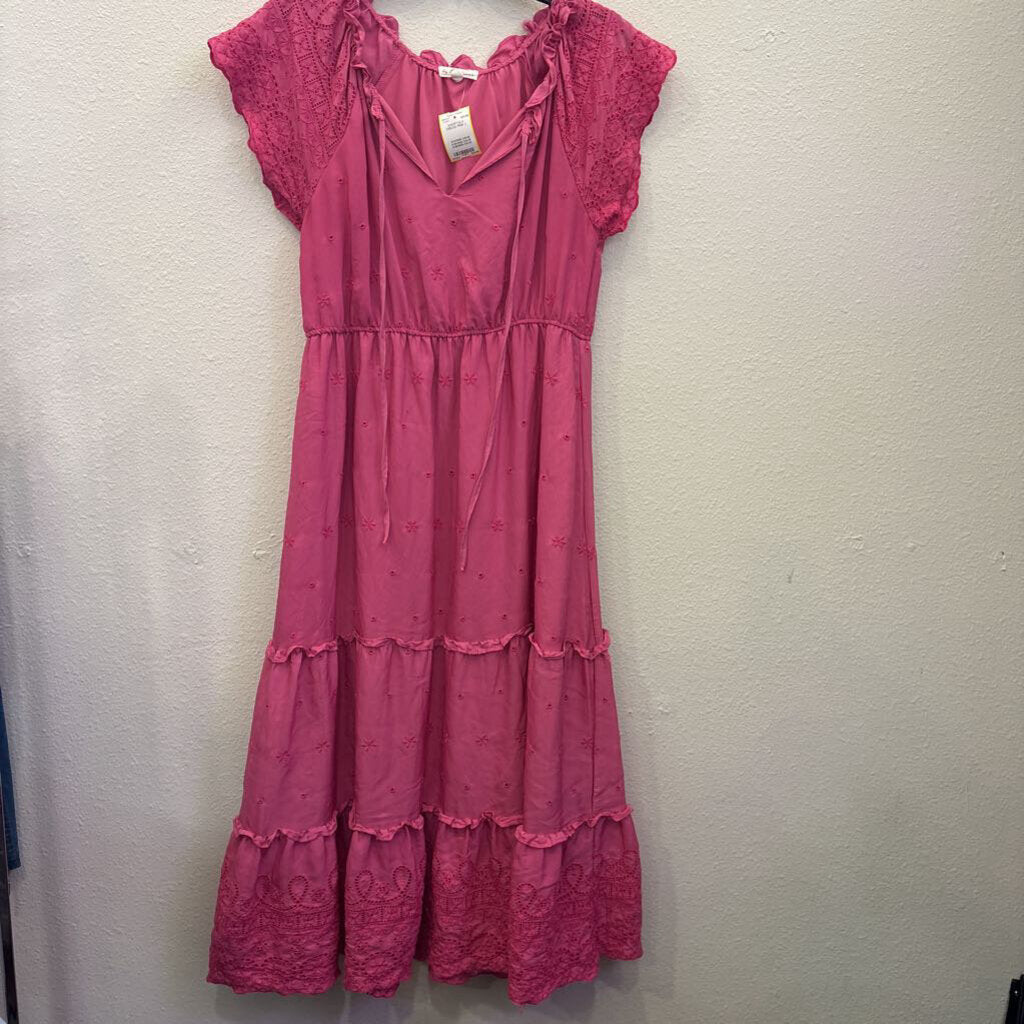 SHORTSLV DRESS,PINK,L