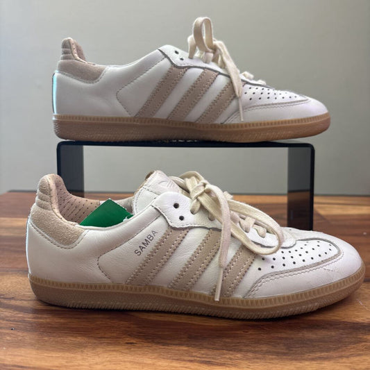 ADIDAS,SAMBAS,WHT TAN,6.5