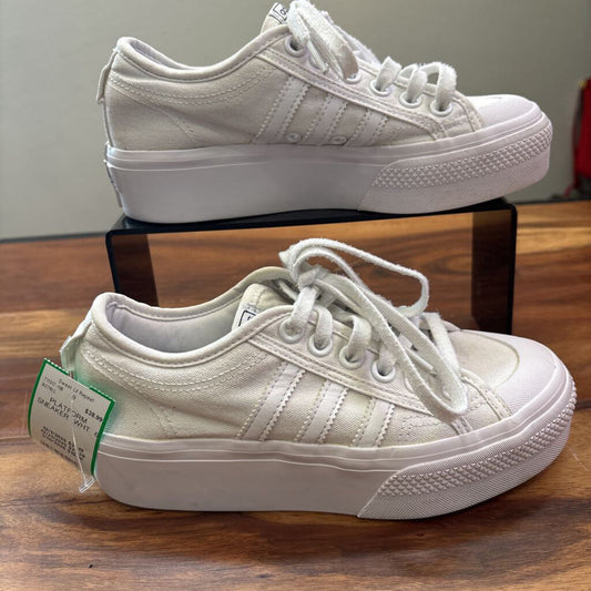 ADIDAS,PLATFORM SNEAKER ,WHT ,6