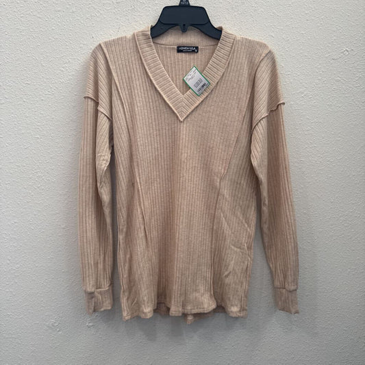 HEMISH USA,LONGSLV TOP,TAN,S