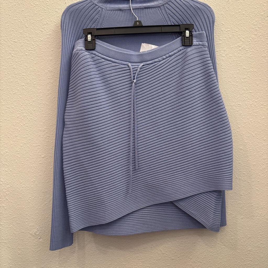 JONATHAN SIMKHAI,RIBBED 2 PC SET,BLUE,L