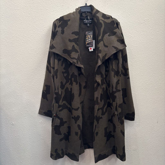 FRANK LYMAN,CAMO CARDIGAN,GREEN,L