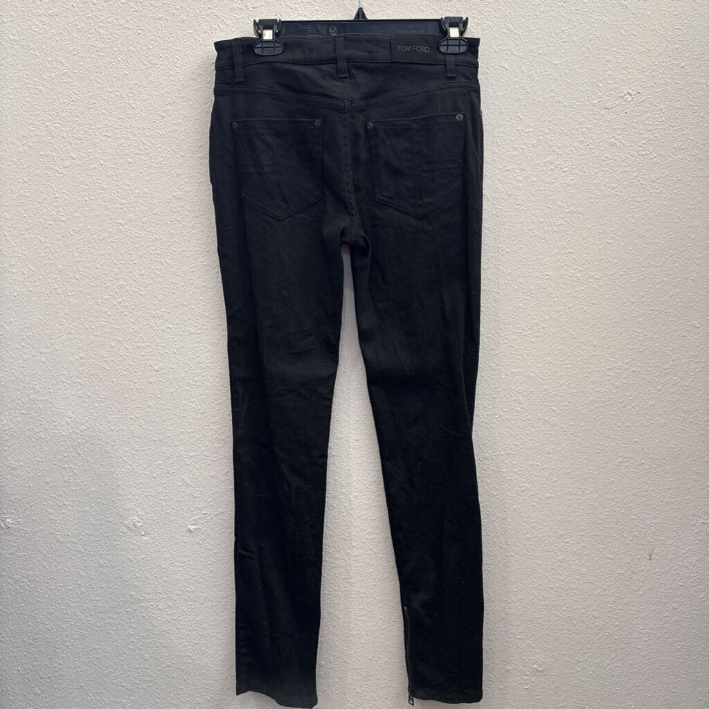 TOM FORD,ANKLE ZIP DENIM,BLK ,28