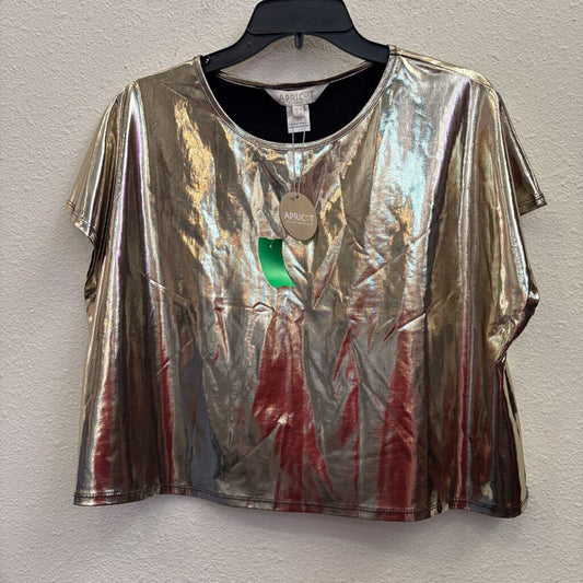 APRICOT,SHORTSLV TOP,GOLD,10