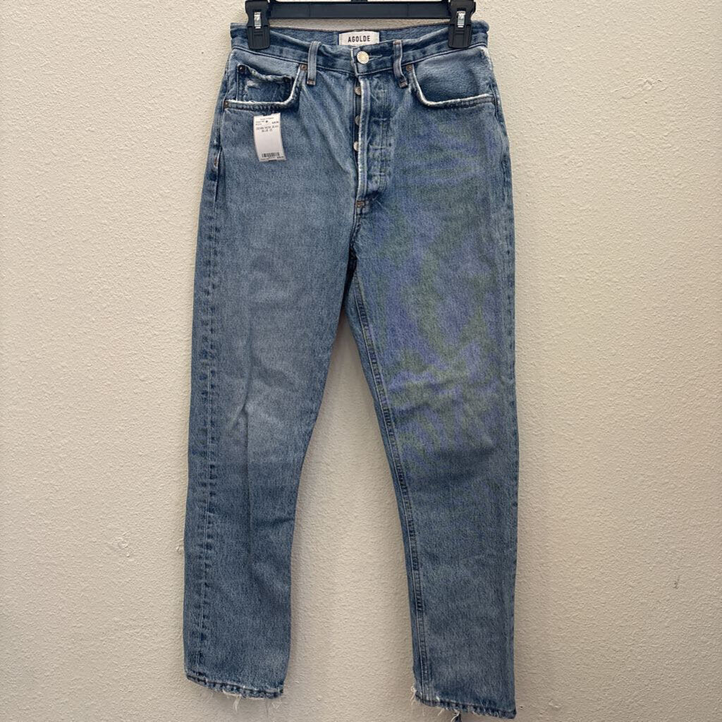 AGOLDE,DENIM MOM JEAN,BLUE,25