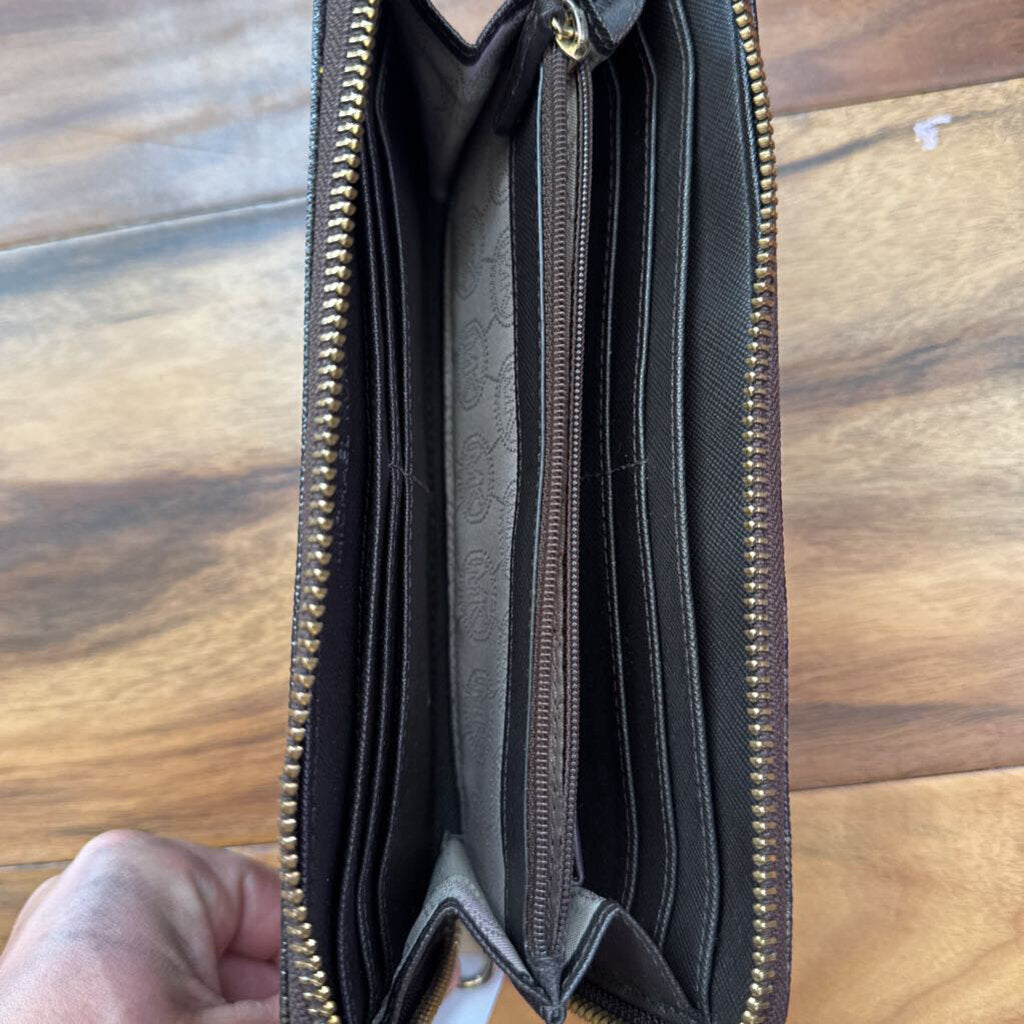 MICHAEL KORS,MK MONO WALLET ,BRN