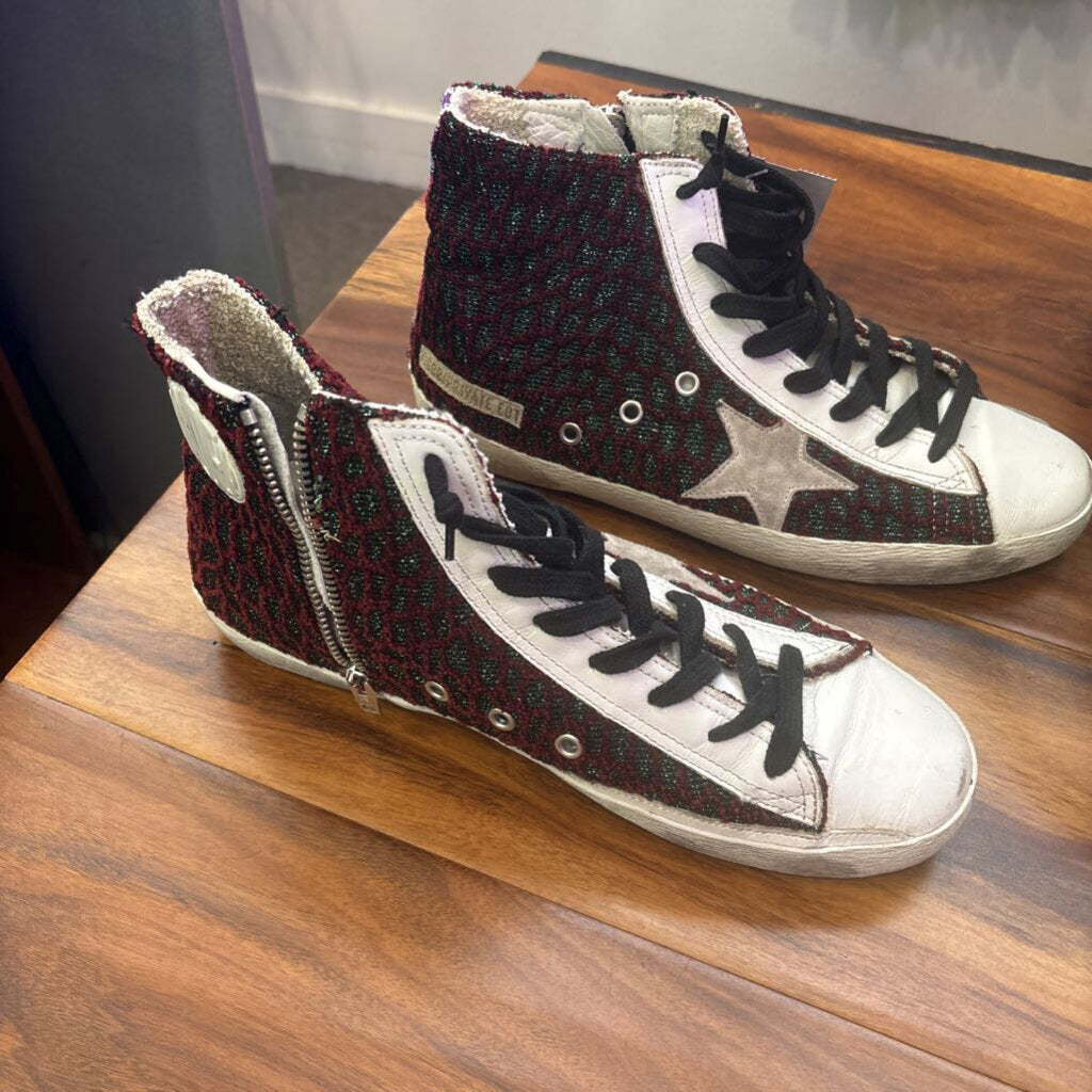authentic GG PRIVATE EDITION SNEAKERS,MAROON ,40