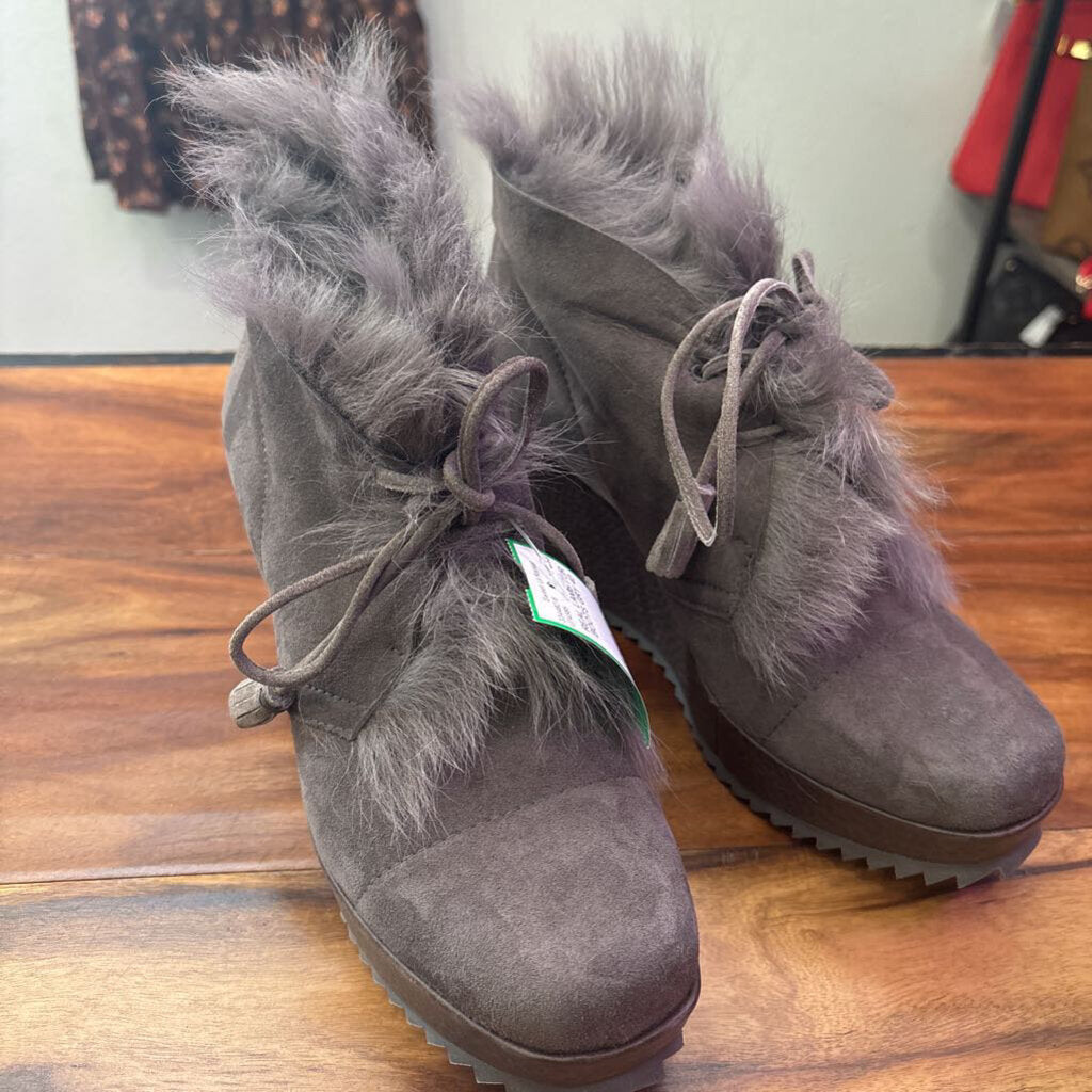 MARC JACOB,SUEDE STUD BOOTS,GREEN,8.5