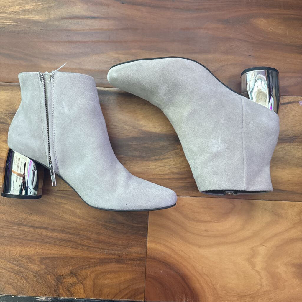 SOL SANA,SUEDE MIRROR HEEL BOOTS,SLATE,39