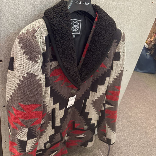 DOUBLE D RANCH,AZTEC BLAZER JACKET ,BLK/GRAY,M