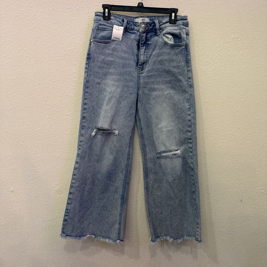 RISEN,DENIM WIDELEG ,BLUE,31