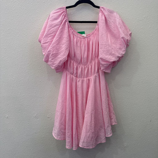 ALTAR STATE,SHORT PUFF SLVE DRESS ,PINK,XL
