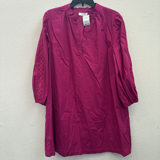 AVARA,LACE SLVE DRESS ,PLUM ,XL