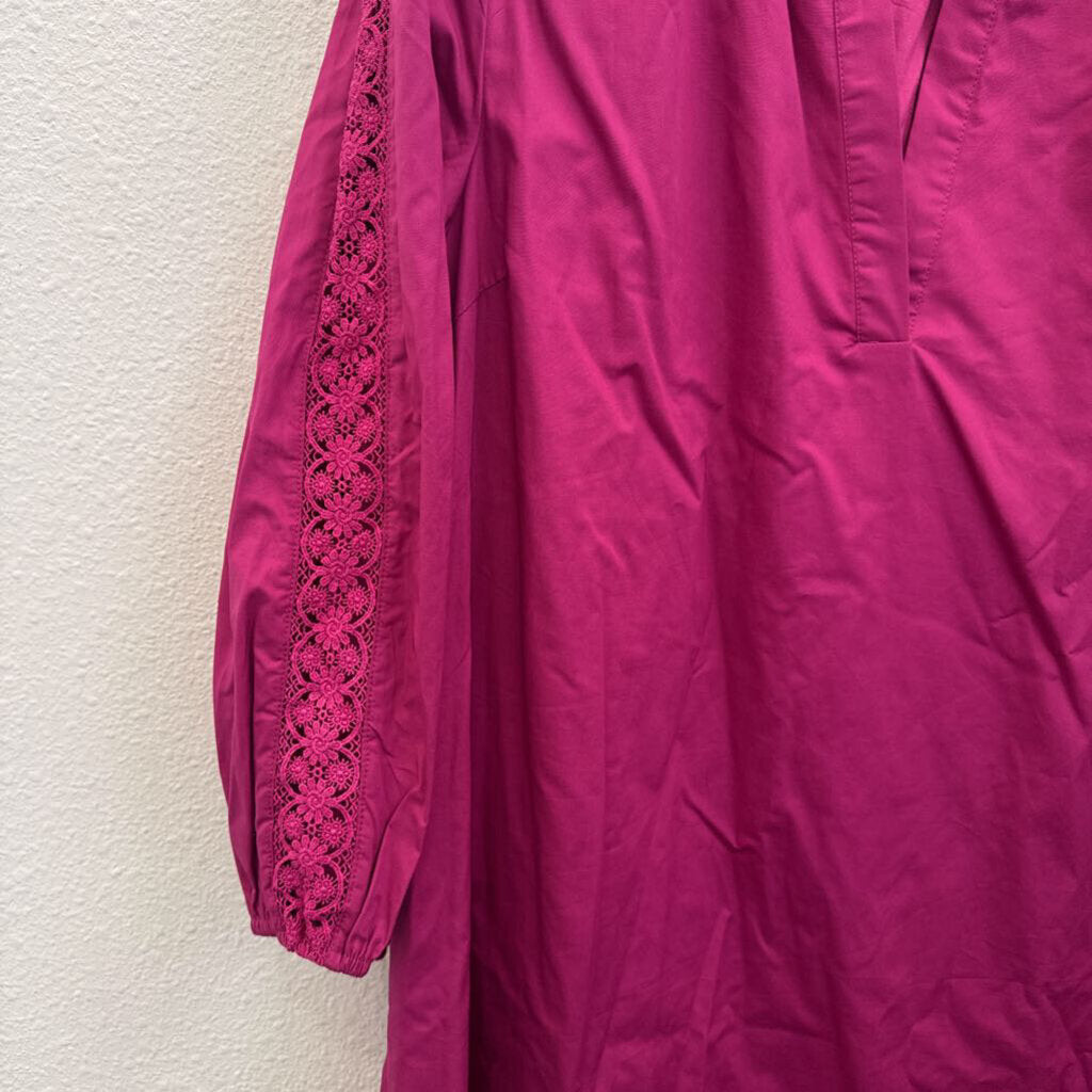 AVARA,LACE SLVE DRESS ,PLUM ,XL