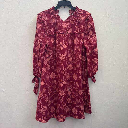 SUGAR LIPS,FLORAL DRESS ,PLUM PINK ,XL