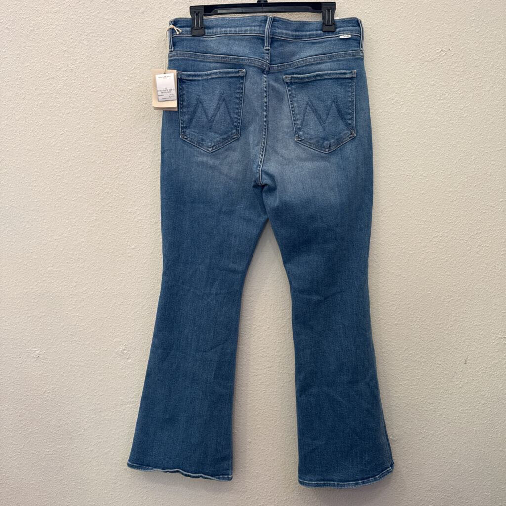 MOTHER,NWT DENIM FLARE JEANS,BLUE,33