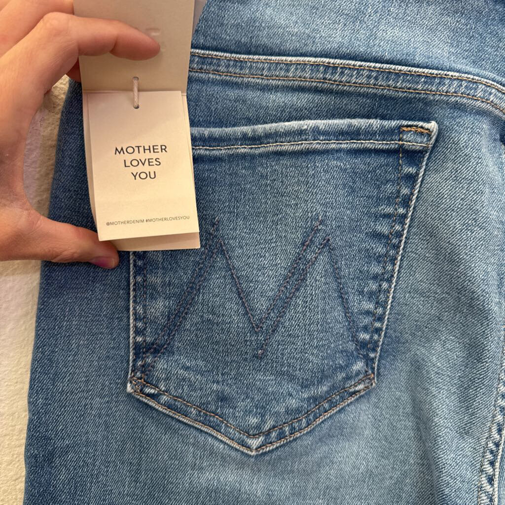 MOTHER,NWT DENIM FLARE JEANS,BLUE,33