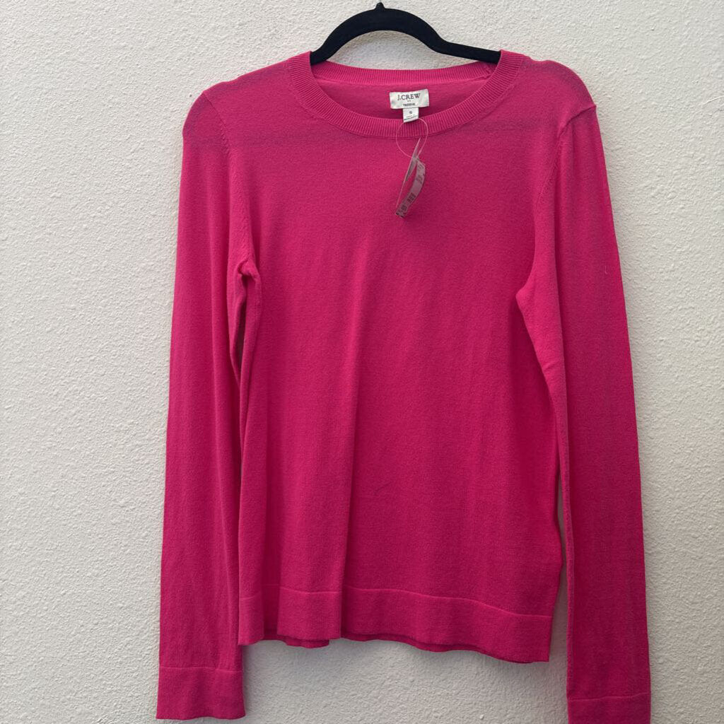 J CREW,CREW NECK SWEATER,PINK ,S