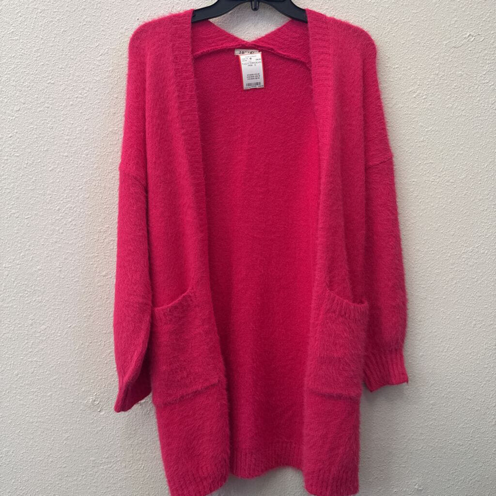 JODIFL,FUZZY CARDIGAN ,PINK ,S