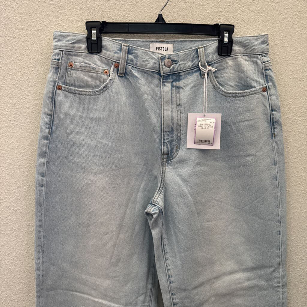 PISTOLA,NWT DENIM WIDELEG JEANS ,BLUE,30