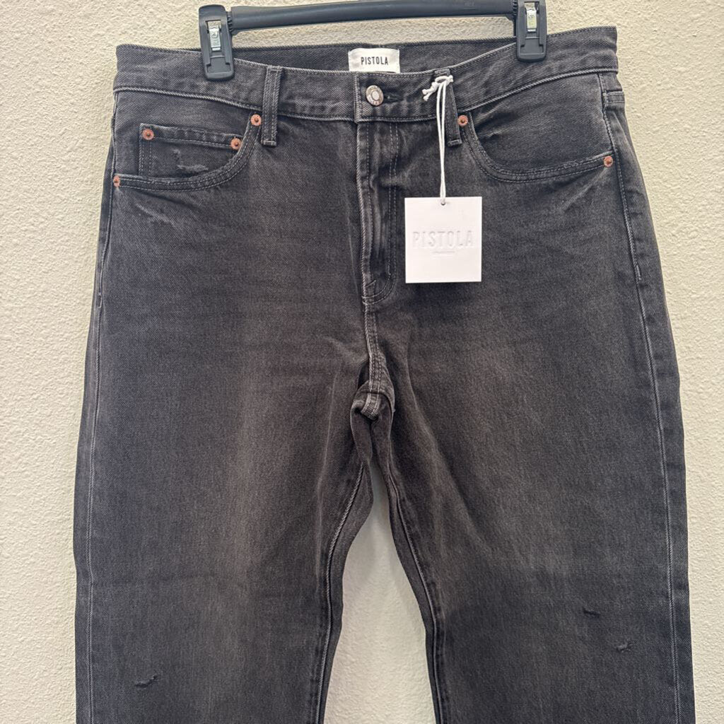 PISTOLA,NWT DENIM WIDELEG JEANS ,BLK,31