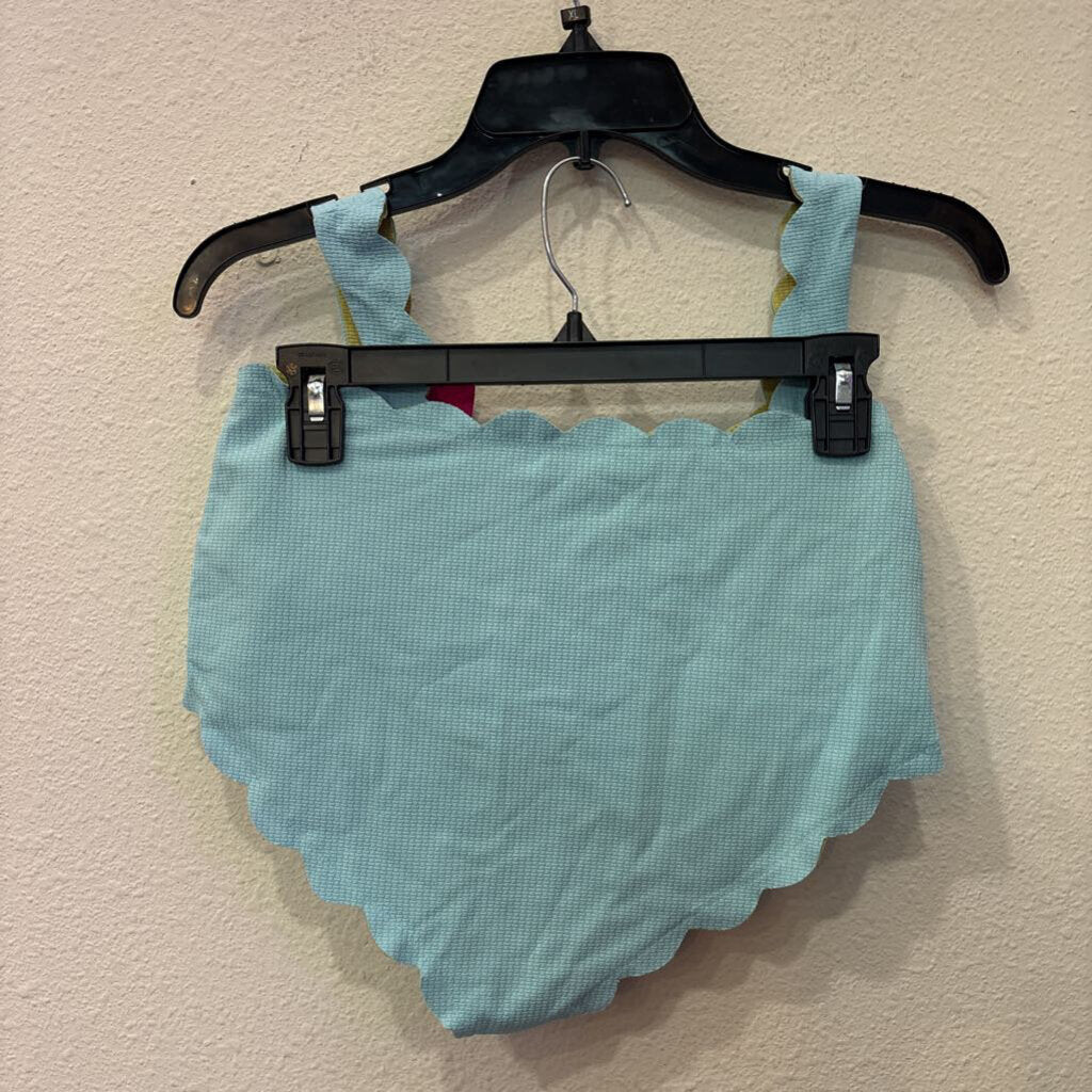 AERIE,2PC BIKINI SWIM,GRN/BLUE ,L